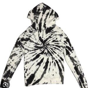 Soul Cycle Unisex Black & White Tie-Dye Hoodie Size